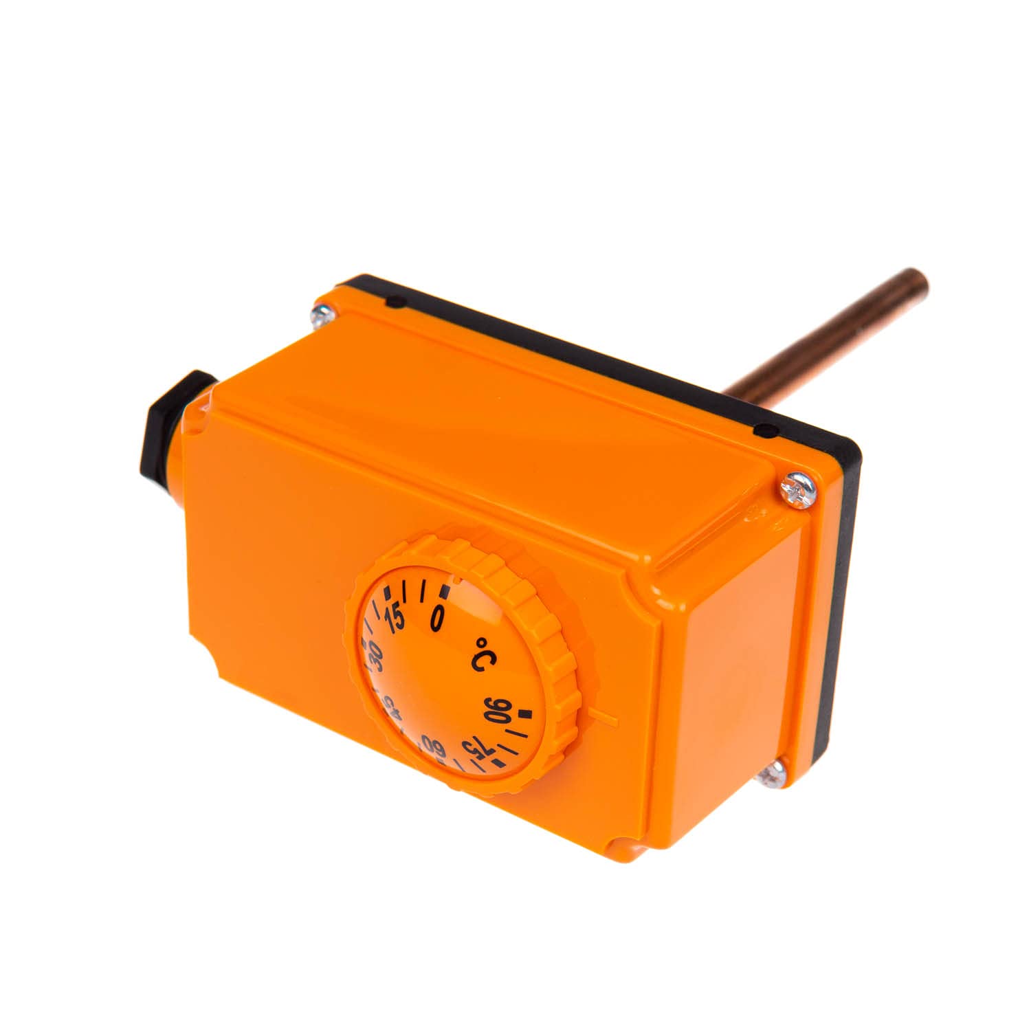 Thermostat avec tige THS | Thermostat à immersion 1/2" | Régulateur 0-90°C | Tube d'immersion 100 mm | Thermostat manuel | Contrôleur de température