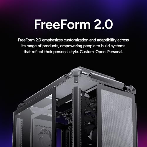 Image of Cooler Master MasterFrame 500 Mesh Black Aluminum ATX Mid-Tower PC Case + V4 Alpha 3DHP CPU Air Cooler High Airflow Bundle