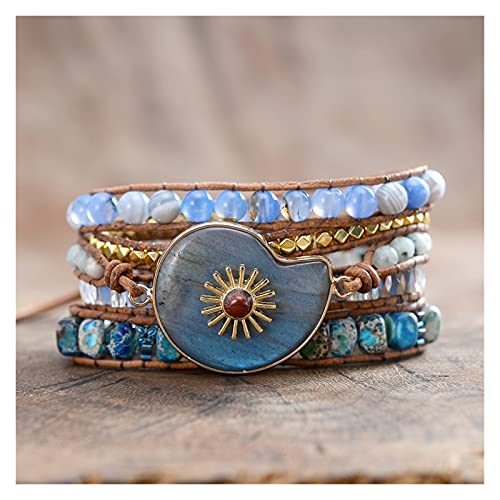 Bijoux bracelets escargot de mer wrap et charms tournesol pour femme