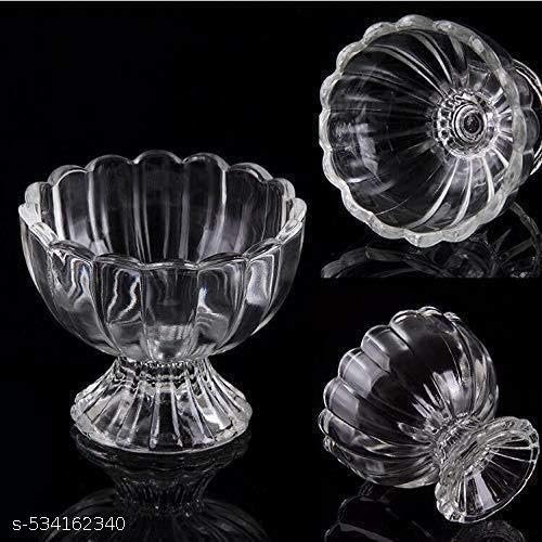 KENYS 120ML Ice Cream Glasses Cups Dishes for Desserts, Milkshake,Fruit and Pudding Glass Serving Bowls, 1