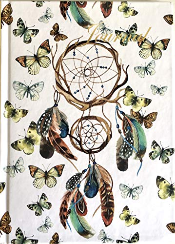 A5 Hardback Dream Catcher notitieboekje met goudfoliedetails en glanzende afwerking