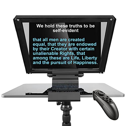 ILOKNZI 12 inch Adjustable Teleprompter, Aluminum