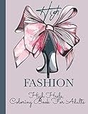 High Heels: Coloring Book For Adults| fashion coloring books for adults| 'High Heels' shoes coloring...