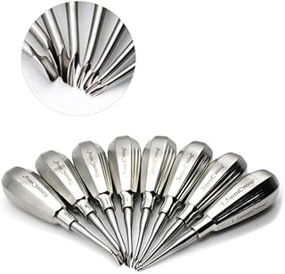 Winged Elevator Short Handle Curved Set of 8
