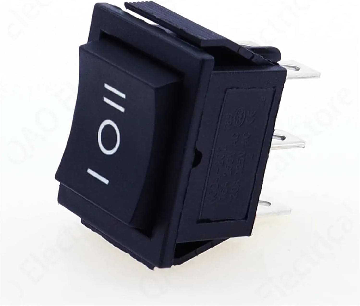1 piece KCD4 Black Rocker Switch Power ON-Off-ON 3 Position 6 pin Arrow Reset 16A 250VAC/ 20A 125VAC(Reset)