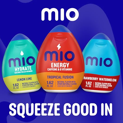 Image of MiO Energy Liquid Water Enhancer for Caffeine, Vitamins and Sugar Free Hydration Drink Mixing, Naturally Flavored Water Drops, Tropical Fusion, 1.62 Fluid Ounce (Pack of 3)