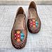 Calzado Daviana Huarache-Ballerina Artesanal Hecho en Mexico de Piel Creado a Mano, (Natural) (Multicolor) (Brown)- US Footwear Size System, Adult, Women,Numeric, 5-10 (7, Ballerina, Cafe)
