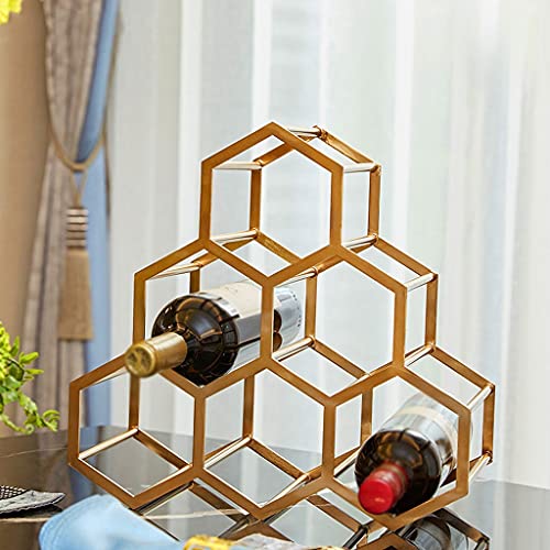 Soporte para botellas de vino metálico independiente miniatura 6