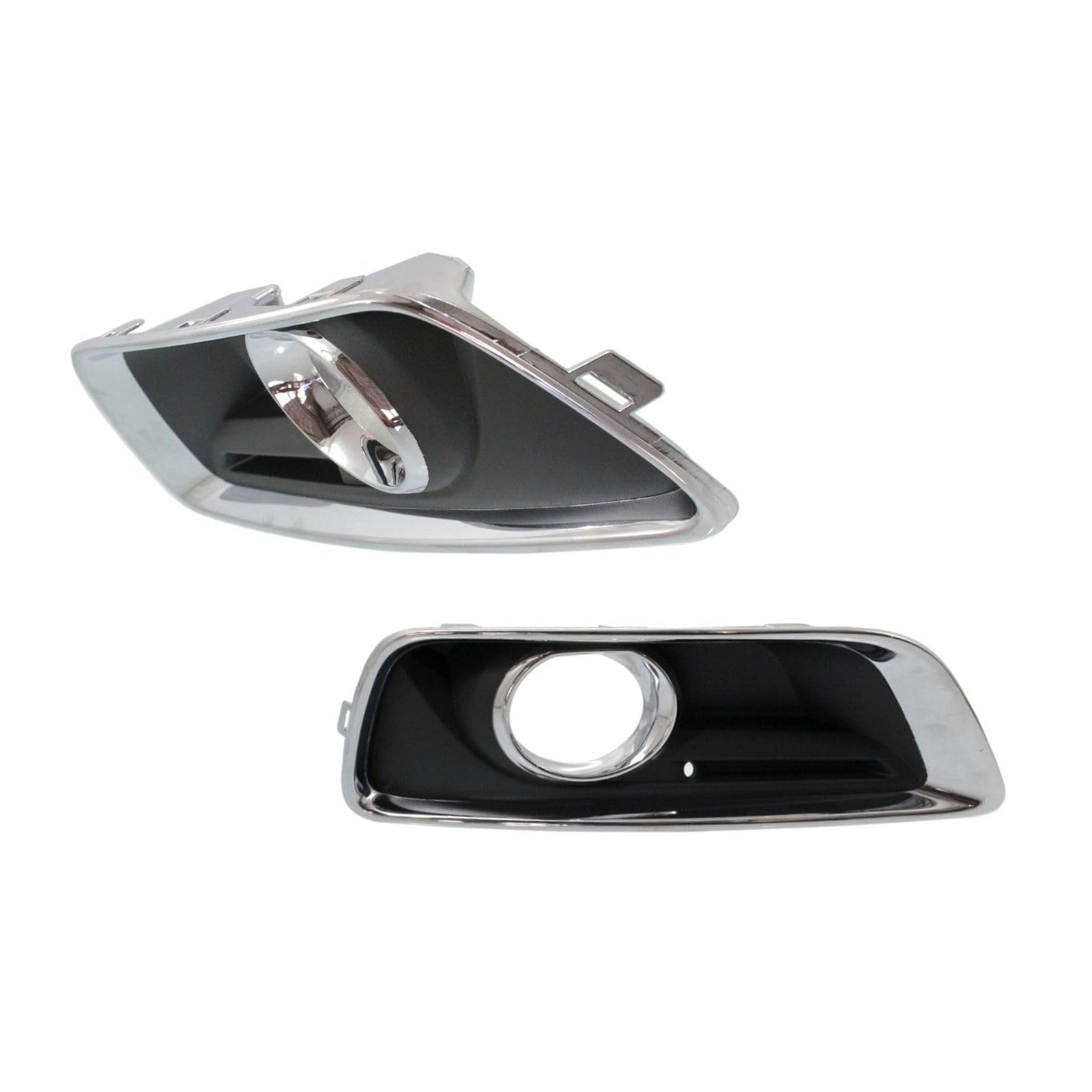 EIOFEVY Set of 2 Left Light Cover + Right Fog Light Lamp Hand Black Chrome 14485459 GM1039136 14503522 GM1038136 20768846
