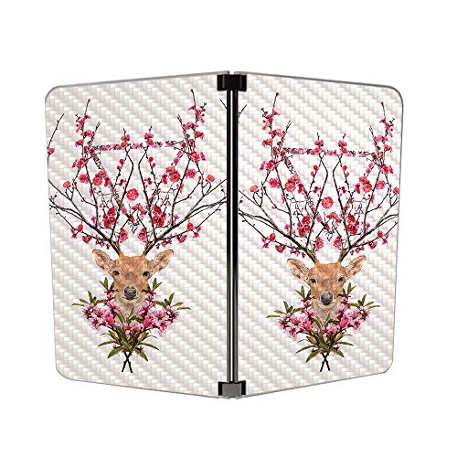 Image of MIGHTY SKINS MightySkins Carbon Fiber Skin for Microsoft Surface Duo - Spring Deer | Protective, Durable Textured Carbon Fiber Finish | Easy to Apply, Remove, and Change Styles | Made in The USA