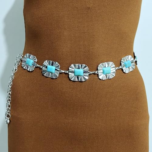 Body Chain Belt for Women Gold Western Body Chains for Country Concert Outfits Fashion Cowgirl Belt for Jean Dress Western Shirts Rodeo Festival Outfits Belt Accessories for Women3