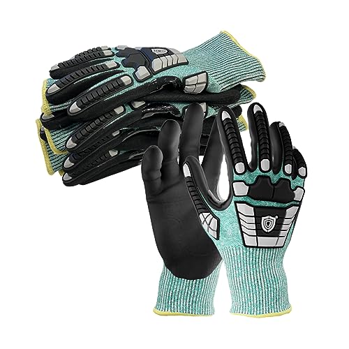 NITREX 295RP 5 works of Impact Protection Work Safety Gloves, NitreGuard® Technology · NitreGrip® Technology