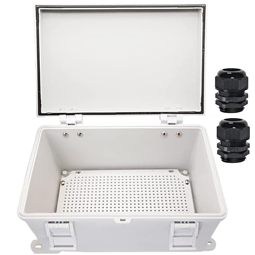 Zulkit Caja de conexiones de plástico ABS impermeable IP65, cajas eléctricas con bisagras para exteriores, carcasa universal para proyectos con disponible en Yaxa Venezuela