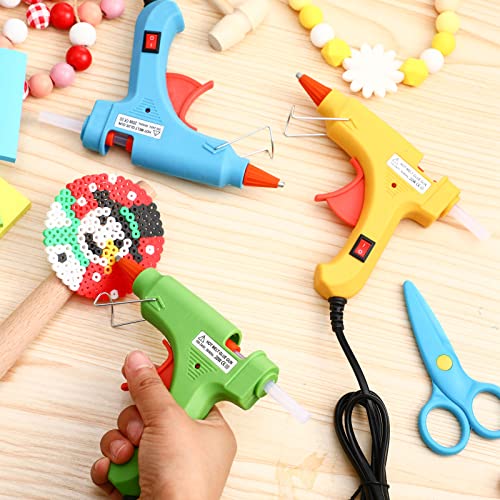 Mini Glue Gun Small Hot Melt Gun Crafts Hot Glue Guns Low Temp Glue Gun With Burn Protection For Kids School Diy Arts Project Home Quick Repairs, 20 W(Multicolor, 12 Pcs) #TOP3