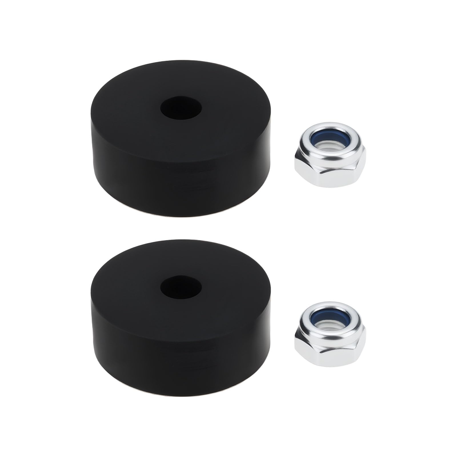 ECSiNG 2Pcs 27x6mm Rubber Seals with 2 M6 Nuts 10mm Thick Compatible with Bison 28mm Bait Pump