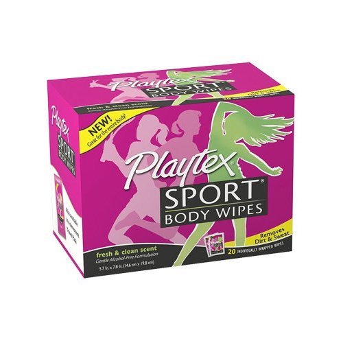Buy Playtex Femcare Sport Body Wipes 20 Count Singles Online at Low