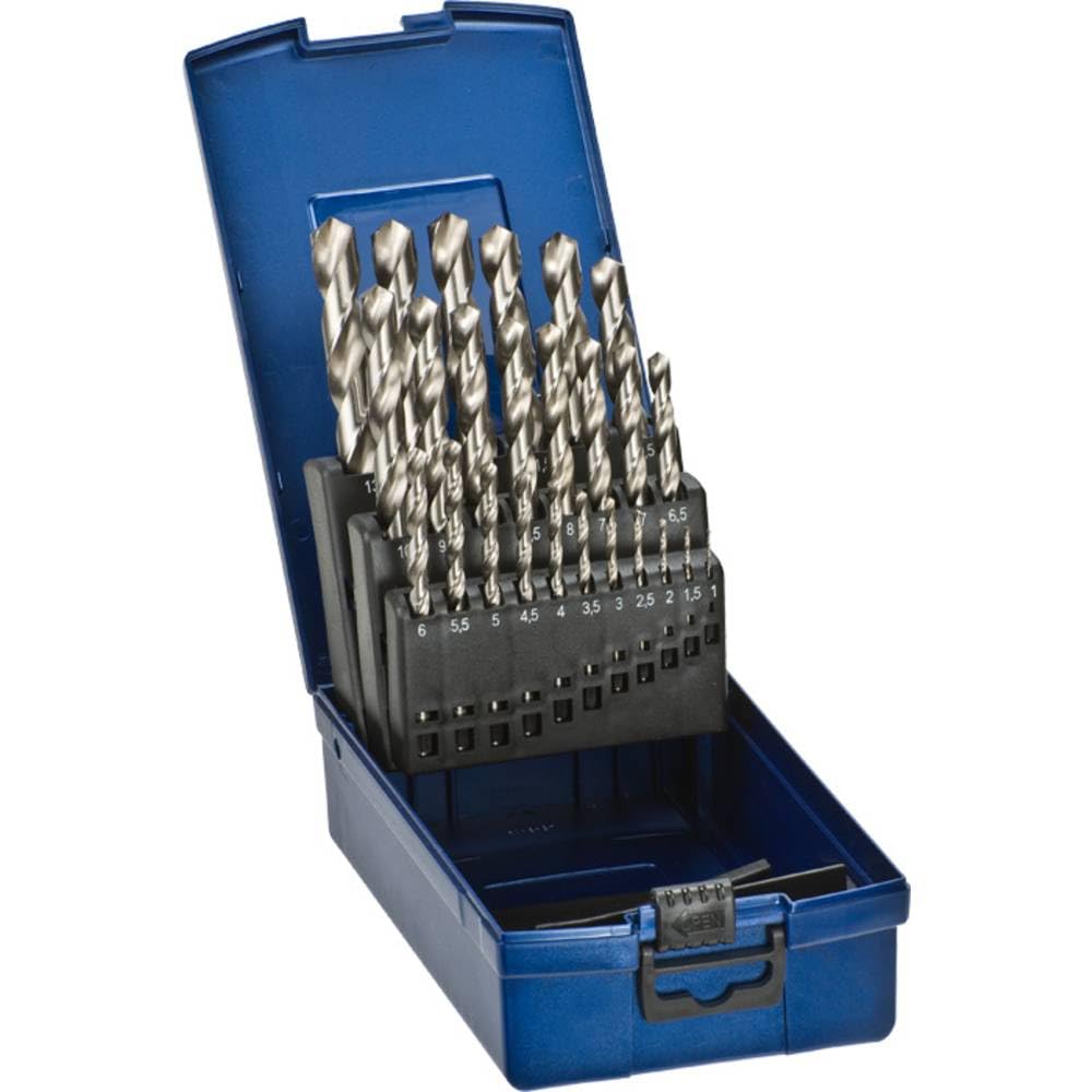 kwb set di 25 punte per metallo HSS-G, Ø 1–13 mm