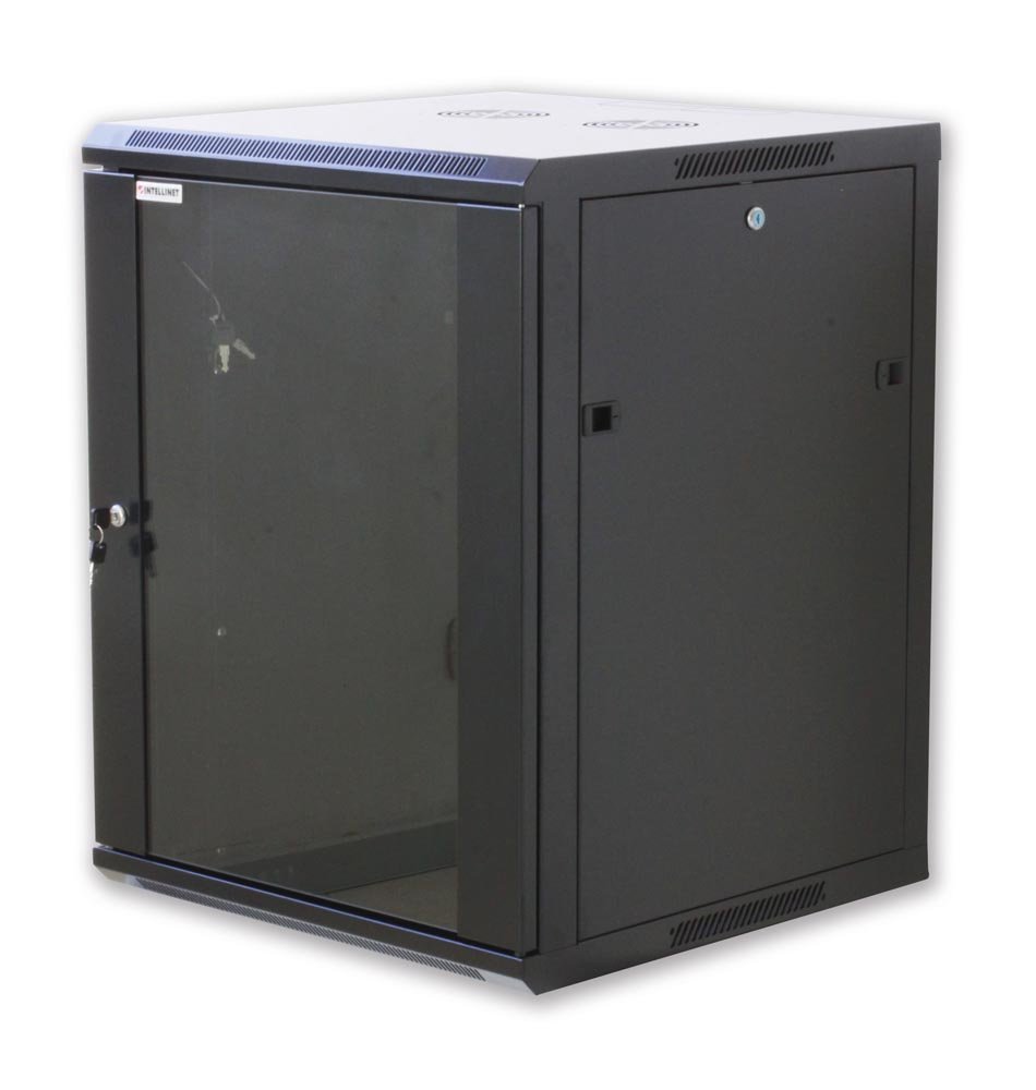 Armoire rack 19'' murale 9 unités section unique prof. 450 Noir