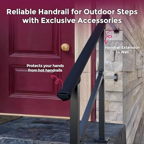 image for CHR CR Fence & Rail Handrails for Outdoor Steps & Indoor Stair Railing