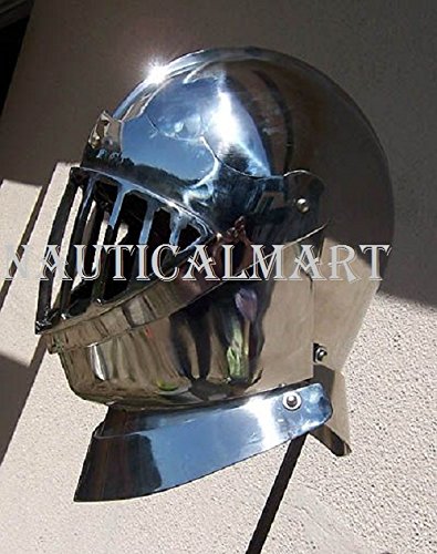 NauticalMart Plate Armour Barred Close Helm