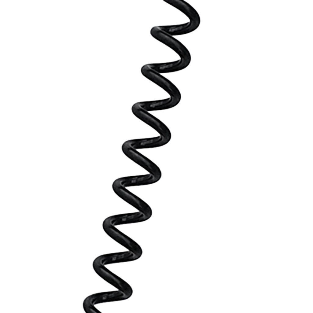 D DOLITY 34cm Aluminium Riffstab Unterwasser Tauchen Zeigestab mit Spiralkabel - Schwarz