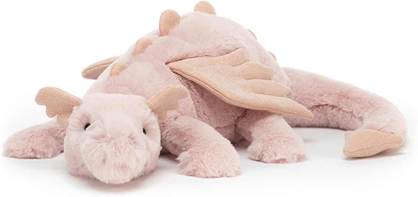 Jellycat Rose Dragon Stuffed Animal, Medium Toys & Games