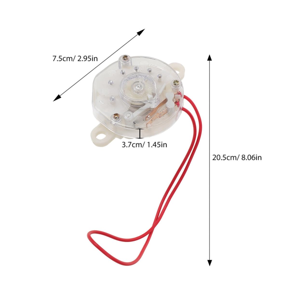 Housoutil Timer per Ventilatore Elettrico Bianco 2 Pezzi, Facile da Usare senza Batteria, Compatibile Ventilatore da Tavolo a Parete, per Uffici e Fabbriche per Creare Un'atmosfera Estiva