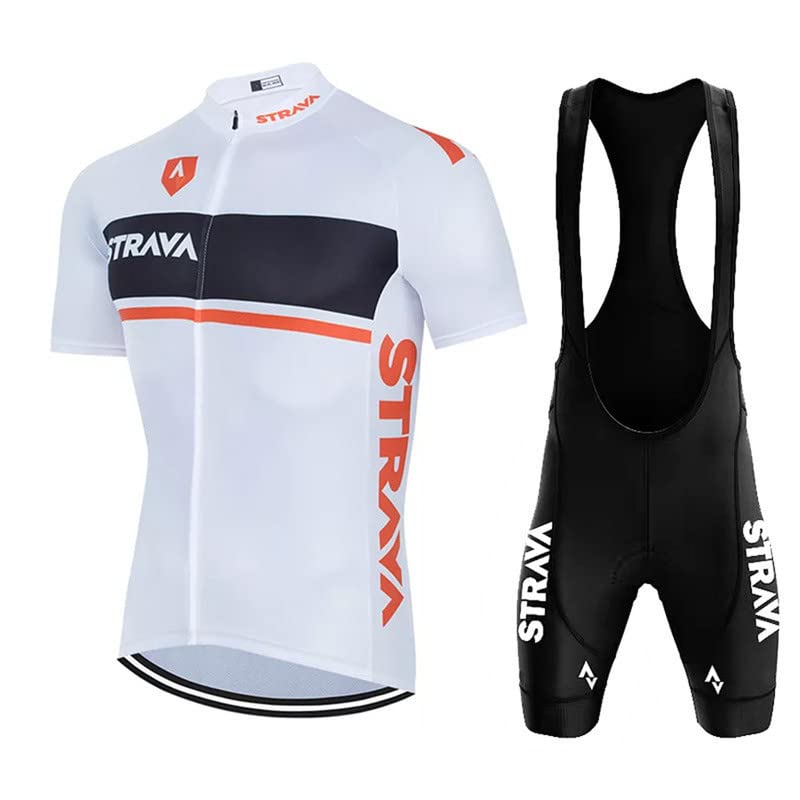 Ensemble vêtements cyclisme manches courtes homme maillot extensible cuissard noir 2 pièces