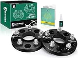 YHTAUTO 5x120 Wheel Spacers 20mm Compatible with 1982-2019 Chevrolet, GMC, Cadillac, Pontiac Models Tire Spacers w/ M14x1.5 & 12.9 Grade Studs, 66.9mm Hub Bore 5 Lug 2PCS Black Wheel Adapter