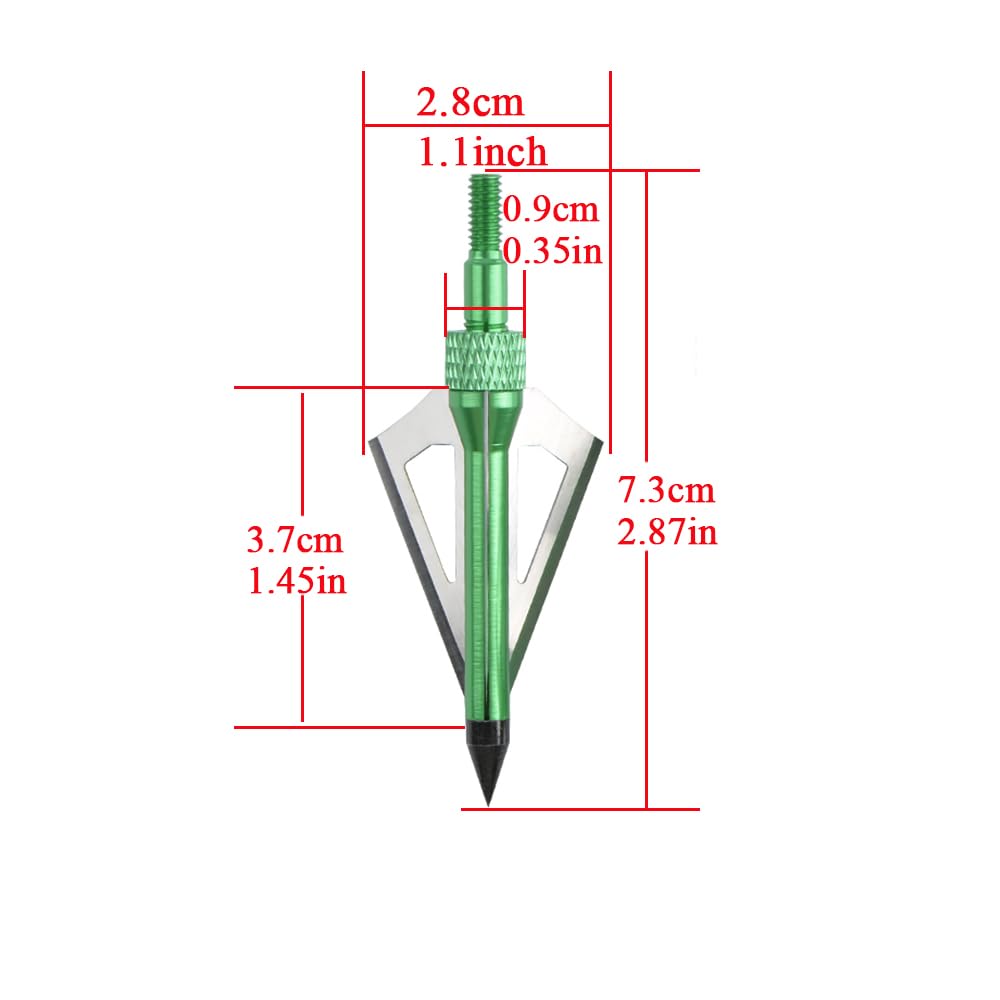 12 Stück Pfeilsport Kohlefaserpfeile 30" ID 6,2mm 500 Spine,6 Stück Pfeilspitzen für Jagd & Bogenschießtraining
