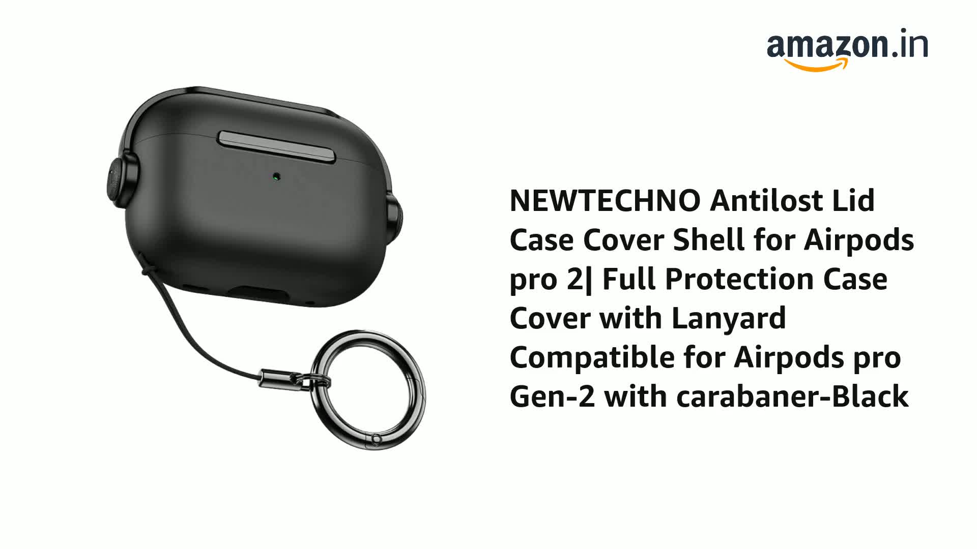 NEWTECHNO Antilost Lid Case Cover Shell for Airpods pro 2| Full