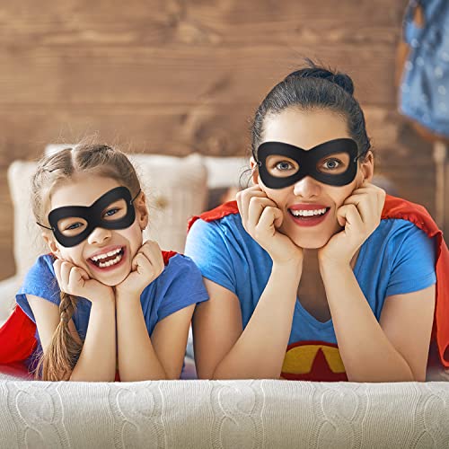 Aimike TD-20181029-2BL 2Pcs Superhero Masks, Black Felt Eye Masks, Halloween Dress Up Masks thumb #5