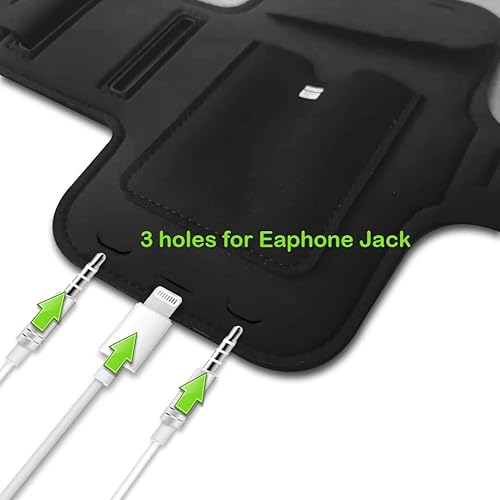 Miniatura 9 de Soporte de teléfono para correr, bandas de brazo de teléfono Karvense para correr, ejercicio, entrenamiento, trotar, para iPhone 13 mini/12 mini/11