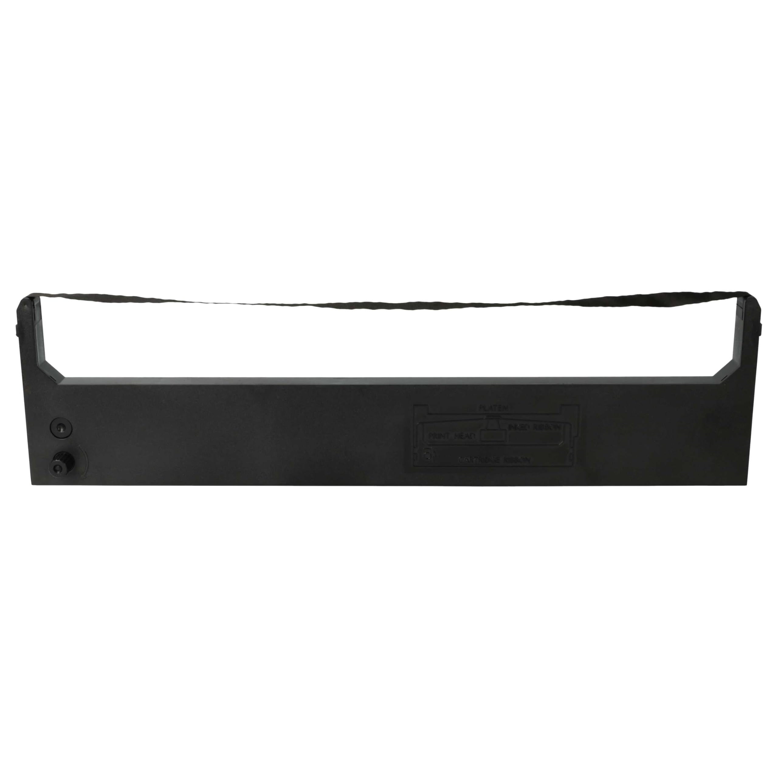 vhbw 5 x taśma barwiąca kompatybilna z drukarką igłową Commodore SC 5920, MPS 1250, 1200 P, MPS 1200 P, MPS 1200, drukarka bonowa - czarna