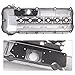Upgrade Aluminum Engine Valve Cover Kit 11121432928 Compatible with BMW E46 323i 325i 325xi 328i 330i 330xi 528i 525i 530i X5 Z3 M52/M54 E39 2.5L 2.8L 3.0L 1998-08/2002 W/Gasket & Bolts