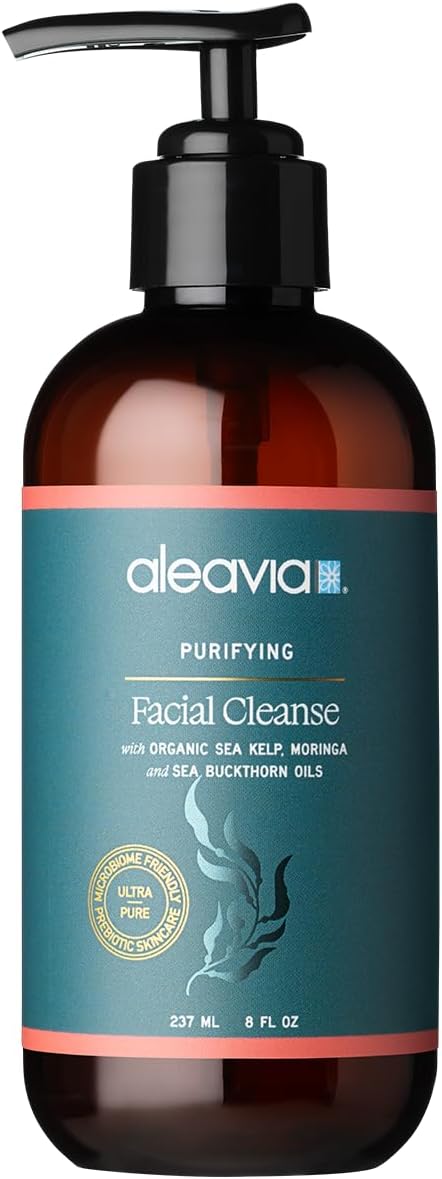 Aleavia Purifying Facial Cleanse – Fragrance-Free Organic & All-Natural Prebi...