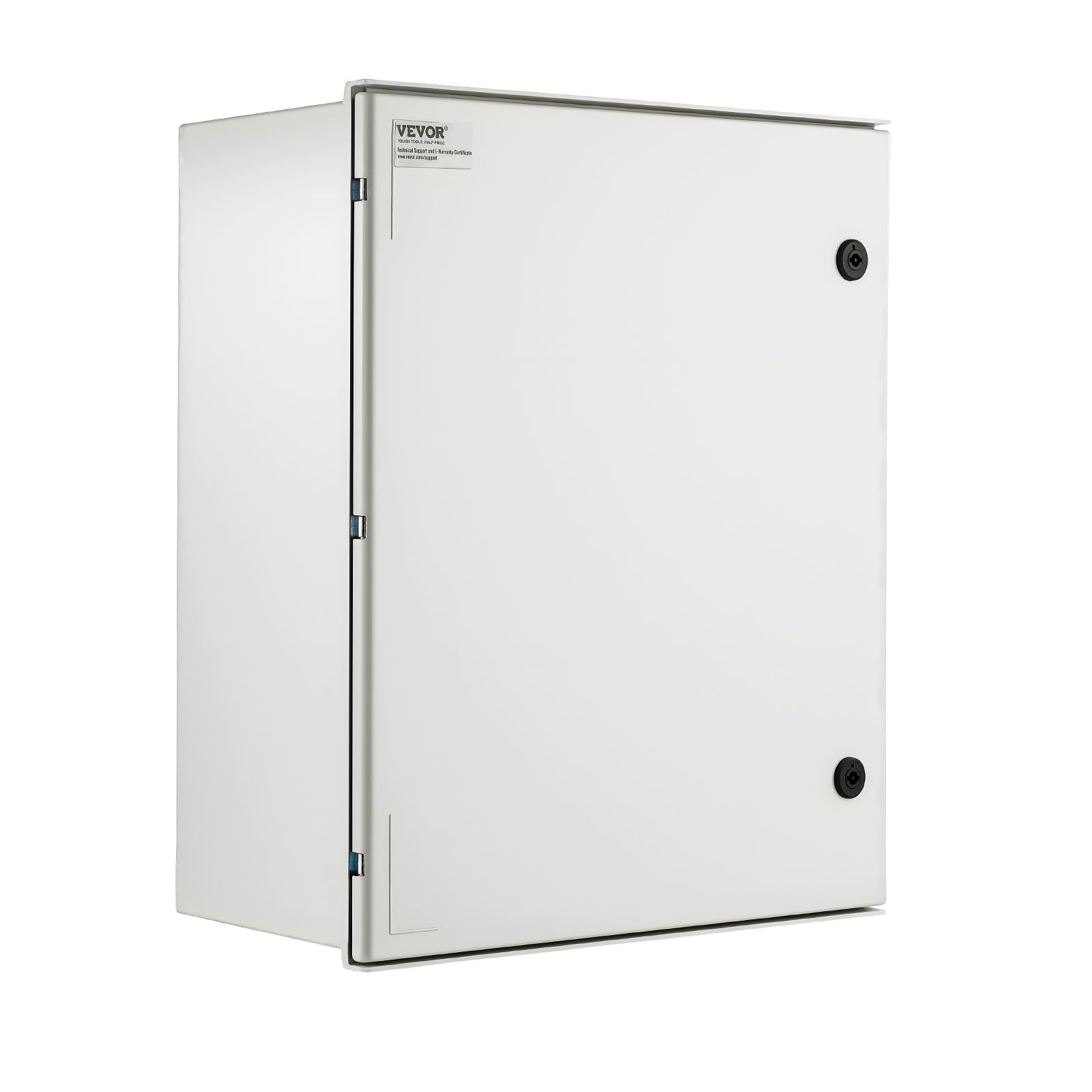 VEVOR Caja NEMA 50 x 40 x 20 cm Caja eléctrica de acero de fibra de vidrio Caja de conexiones con bisagras IP66 impermeable y a prueba de polvo para uso en interiores y exteriores con placa de montaje