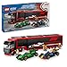 Produktbild LEGO City F1 Transporter mit RB20 & AMR24 F1 Rennautos - Spielzeug Autotransporter für Red Bull & Aston Martin Formel 1 Teams - Inkl. 5 Minifiguren - Geschenk für Jungen & Mädchen ab 8 Jahren 60445