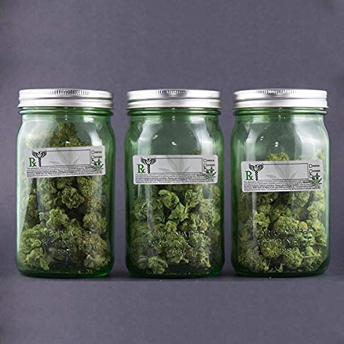 Firstzi Ca Universal Rx Warning Label Stickers - 3"X1" - 1000 Pcs Per Roll #TOP5