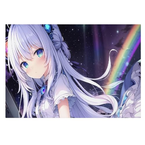 Póster de 40 x 60 cm en lienzo decorativo para pared con ilustraciones modernas de anime Kawaii