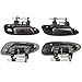 NPAUTO Exterior Outside Door Handle Compatible with 2002 2003 2004 2005 2006 Nissan Altima, Black 80429 80430 80431 80432, Set of 4