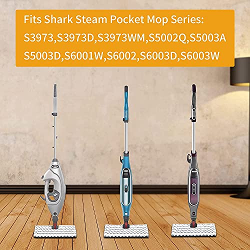 Ximoon S3973D Genius Steam Mop Pads Replacement For Shark Lift-Away | Genius Steam Pocket Mop System Xtp184 & P184Wq-2 Pack #TOP3