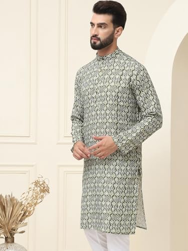 Image of SOJANYA (Since 1958 Men's Exquisite Silk Blend Kurta Elevate Your Festive Look-Crafted for Excellence