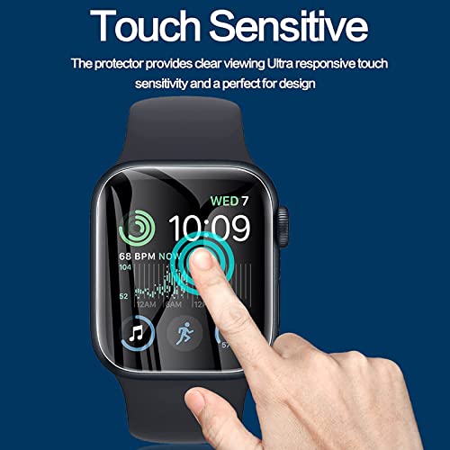 Lamshaw Compatible For Kospet Tank M2 Screen Protector, [6 Pack] Full Coverage Tpu Clear Film Compatible For Kospet Tank M2 1.85" Smart Watch/Amaztim M2 Smart Watch (6 Pack) #TOP4