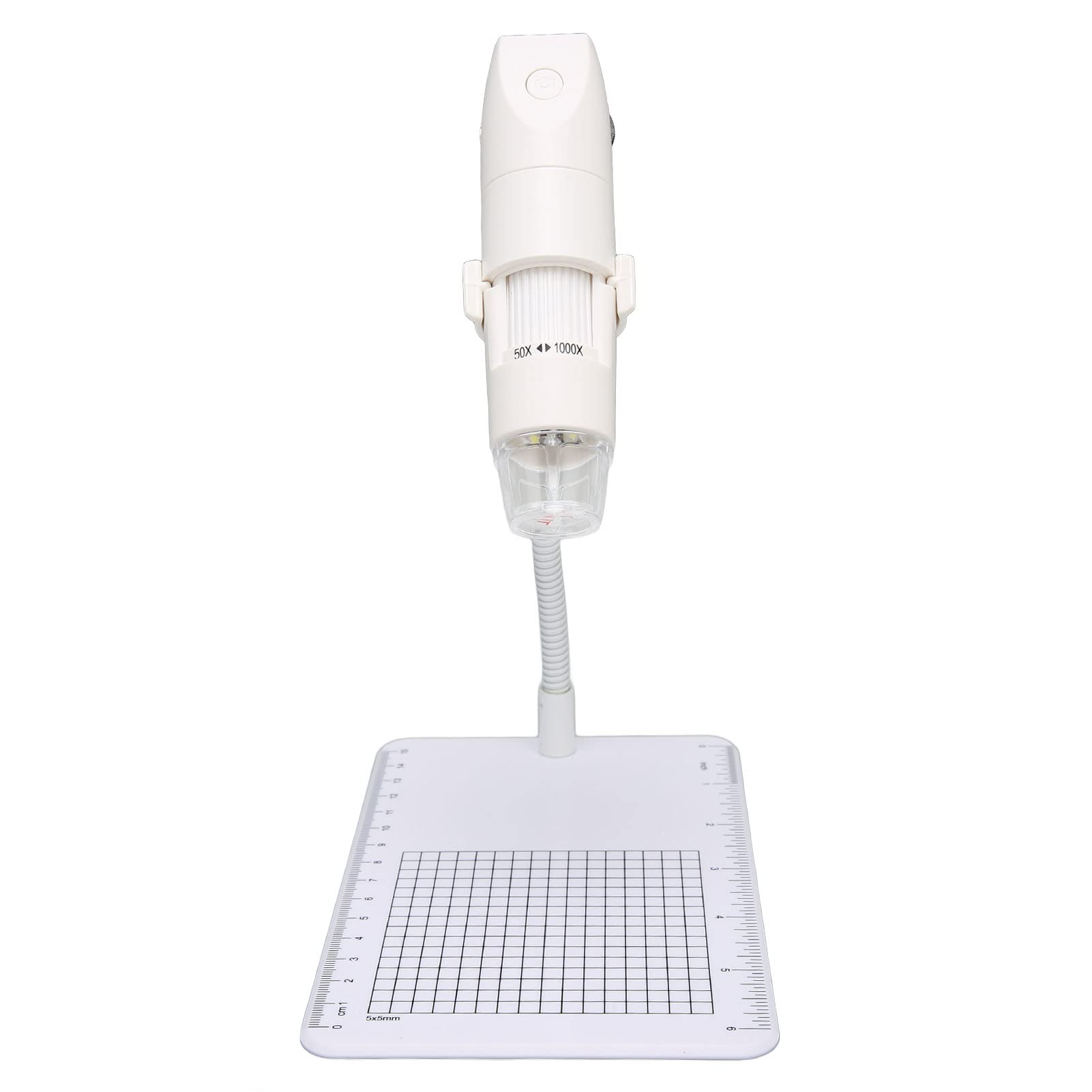 Keenso Wireless Digital Mikroskop Tragbare Handheld 50-1000X Vergrößerung HD Kamera für Smartphone Tablet PC (White)