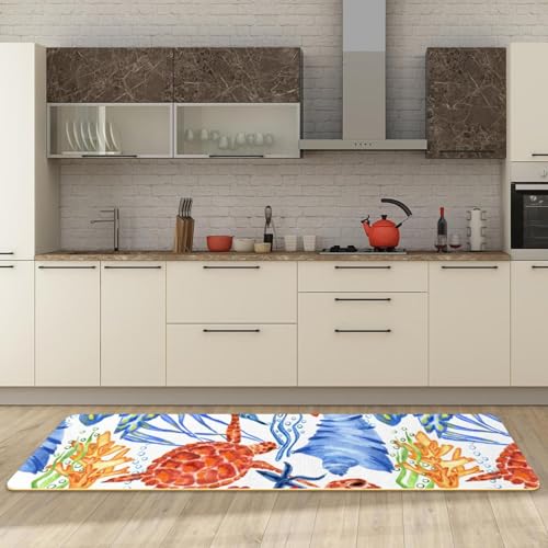 2 tapetes de cocina marinos para decorar el pasillo y cuarto de lavado 3