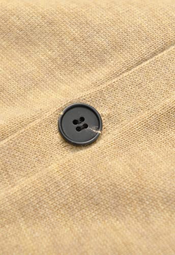 ZHILI Men's V Neck Cardigan Sweater Casual Lightweight Button Down Knitted Cardigan Sweater3