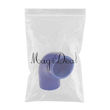 Elegant Essence 63Mm 90Degree 4 Ply Silicone Elbows Turbo Hose Racing Coupler Pipe Blue