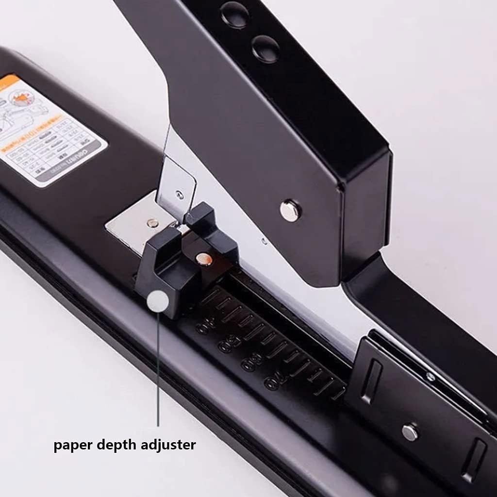 Cucitrice a lunga portata resistente, capacità di 210 fogli, design ergonomico, struttura in metallo, include 2000 graffette, ad alta capacità anti-inceppamento per ufficio e uso domestico