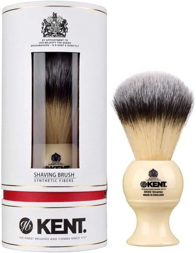 – BK8S Silvertex Shaving Brush, Cream Handle